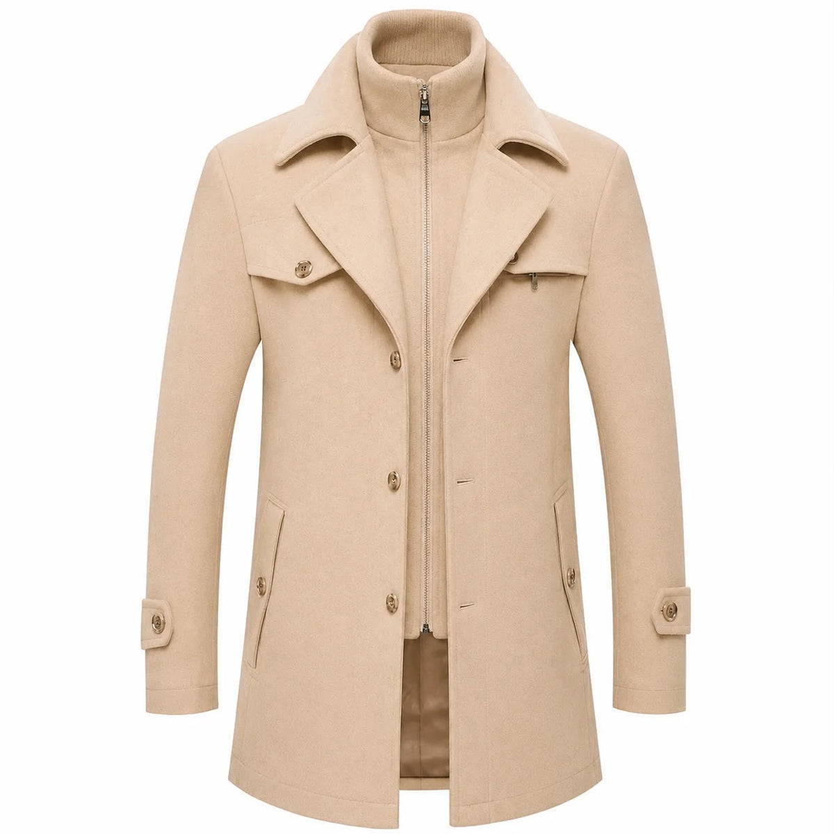 C-26 Men’s Premium Wool Blend Winter Coat – Classic Style