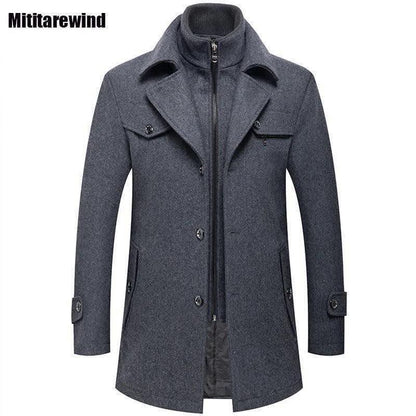 C-26 Men’s Premium Wool Blend Winter Coat – Classic Style