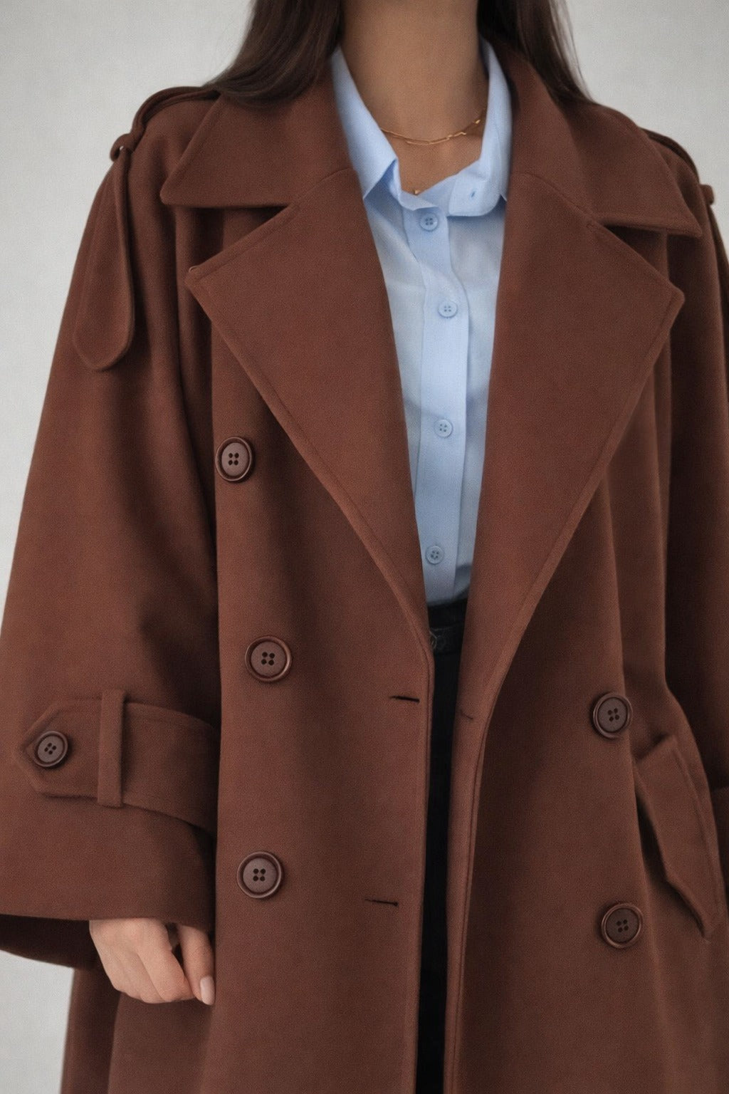 WOMEN'S  FLEECE  LONG COAT