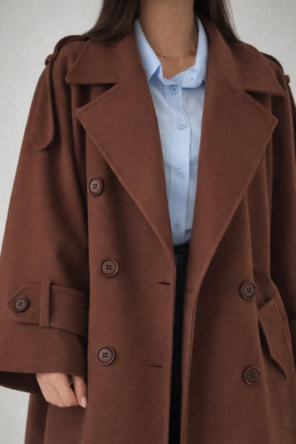 WOMEN'S  FLEECE  LONG COAT