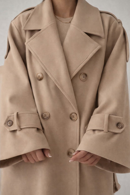 WOMEN'S  FLEECE  LONG COAT