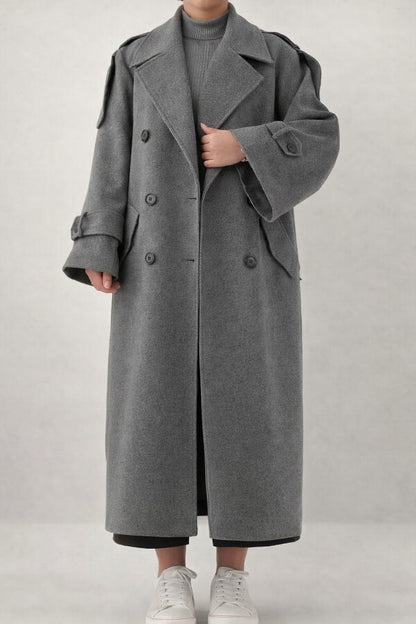 WOMEN'S  FLEECE  LONG COAT
