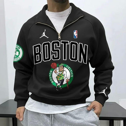 Boston Celtics Classic Green Sweatshirt-(S4)
