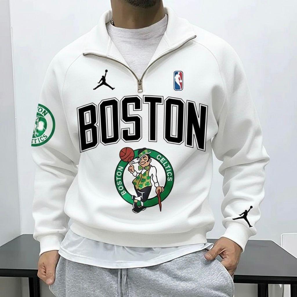 Boston Celtics Classic Green Sweatshirt-(S4)