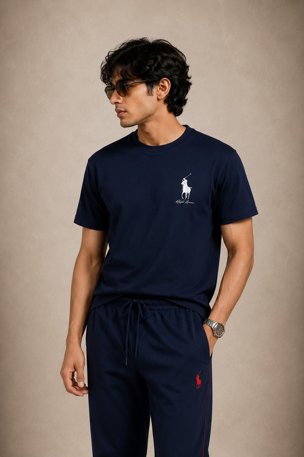 LI-121  Polo Signature Premium Tracksuit Set Regu