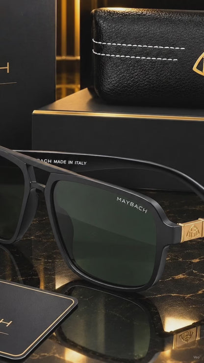Luxury Maybach Sunglasses | Black & Gold Cinematic Product Showcase | Premium Eyewear 4K