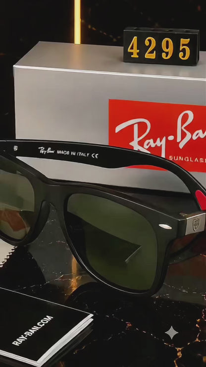 Ray-Ban Ferrari Style Black Sunglasses | Premium UV400 Protection | Brand New