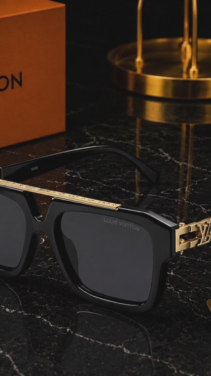 (GS-40) Louis Vuitton Luxury Square Sunglasses – Premium Designer Collection