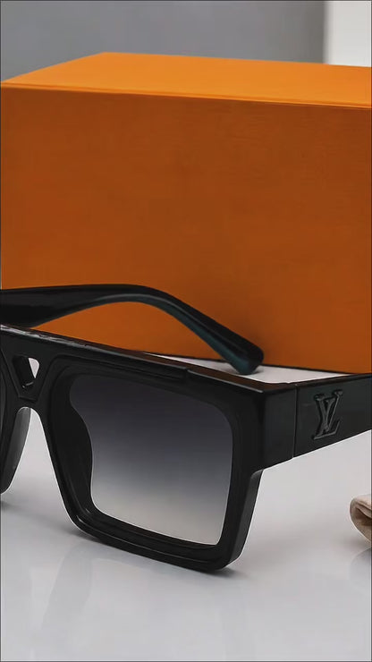 (GS-80) Luxury Square Frame Sunglasses – Premium UV400 Eyewear |