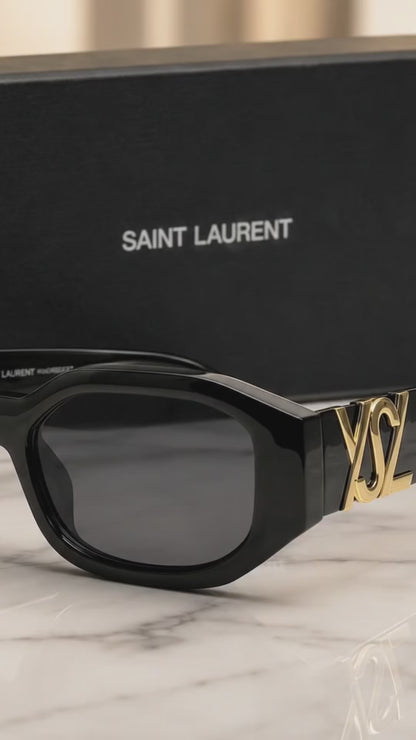 (GS-50)Saint Laurent YSL Black Luxury Square Sunglasses – Premium Designer Eyewear