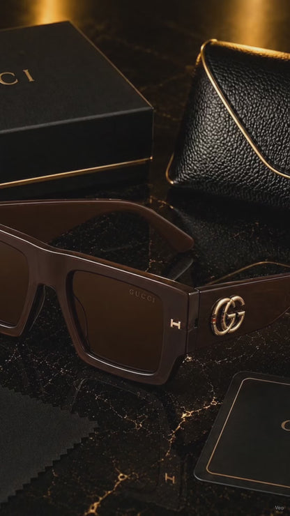 (GS-1) Luxury Oversized Square Sunglasses | Premium UV400 Eyewear |