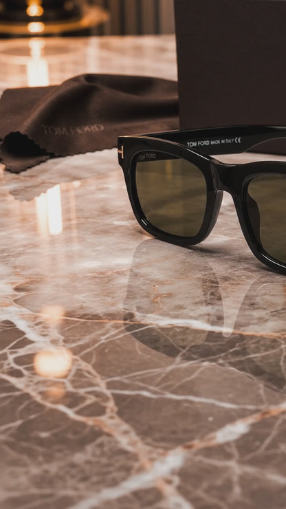 (GS-59) Tom Ford TF622 Premium Square Eyewear – Black Frame |